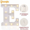 Picture of LED Marquee Letter Lights Alphabet Light Up Sign for Wedding Home Party Bar Decoration E