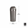 Picture of Umbra Venti Swing-Top 16.5-Gallon Kitchen Trash Large, 35-inch Tall Garbage Can for Indoor, Outdoor or Commercial Use, Pewter