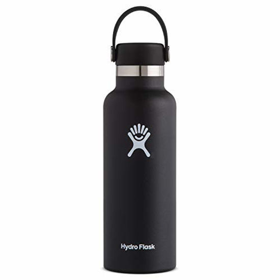 Picture of Hydro Flask Water Bottle - Standard Mouth Flex Lid - 24 oz, Black