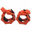 Picture of Greententljs Barbell Clamps Olympic Quick Release Pair of Locking 2" Olympic Cap/Hex Bar, Pro Barbell Lock 2-Inch Grip Plates Collars Workout Clips for Squat Weight Lifting Fitness Training (Orange)