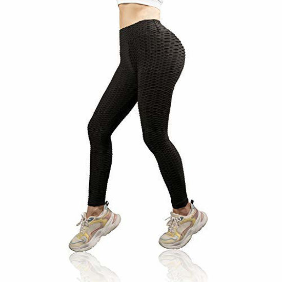 High Waist Butt Lifting Anti Cellulite Workout Leggings for Women Yoga  Pants Tummy Control Leggings Tight 