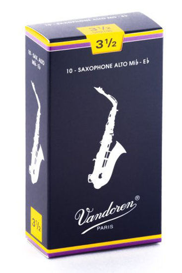 Picture of Vandoren SR2135 Alto Sax Traditional Reeds Strength 3.5; Box of 10