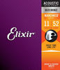 Picture of Elixir Strings 80/20 Bronze Acoustic Guitar Strings w NANOWEB Coating, Custom Light (.011-.052)