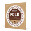 Picture of D'Addario EJ32 Folk Nylon Guitar Strings, Ball End, Silver Wound/Black Nylon Trebles