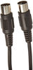 Picture of Monoprice 108534 MIDI Cable - 15 Feet - Black With Keyed 5-pin DIN Connector, Molded Connector Shells