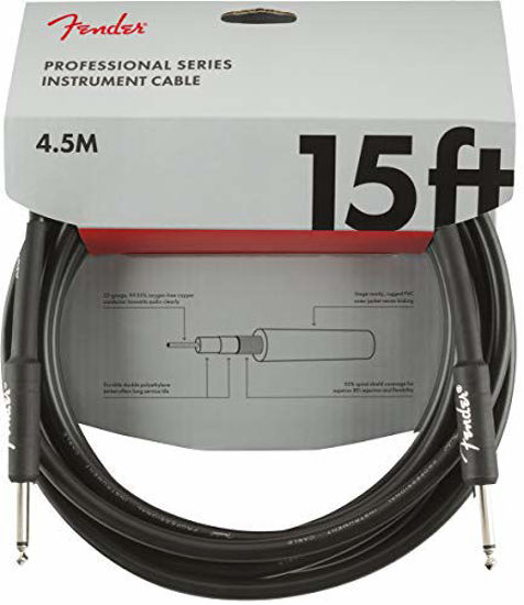 Picture of Fender Professional 15' Instrument Cable - Black