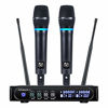 Picture of Kithouse S9 UHF Rechargeable Wireless Microphone System Karaoke Microphone Wireless Mic Cordless Dual with Bluetooth Receiver Box + Volume Control ECHO for Karaoke Singing Speech Meeting Church, 200FT