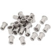 Picture of 30PCs 1/4"-20 Stainless Steel Rivet Nuts Flat Head Insert Nutsert 1/4-20UNC