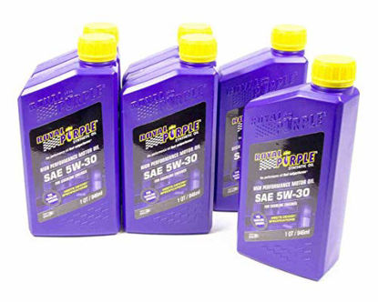 Picture of Royal Purple 06530-6PK API-Licensed SAE 5W-30 High Performance Synthetic Motor Oil - 1 qt. (Case of 6)