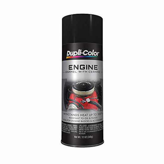 Picture of Dupli-Color Ceramic Ford Semi-Gloss Engine Paint Black 12 oz. (DE1635)