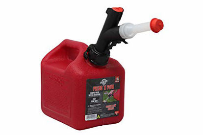 Picture of GARAGE BOSS GB310 Briggs and Stratton Press 'N Pour Gas Can, 1+ Gallon, Red