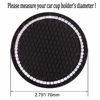 Picture of DBlosp Universal Vehicle Bling Cup Holder Insert Coaster Car Interior Accessories-2.75 inch Silicone Anti Slip Crystal Rhinestone Car Coaster-Universal (Pack of 2)