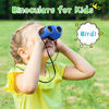 Picture of LET'S GO! Binoculars for Kids Outdoor Toys for 3-12 Years Old Kids, 8X21 High Resolution Compact Waterproof Bird Watching Foldable Binocular Perfect for Travel,Camping,Hiking,Birthday Xmas(Blue)