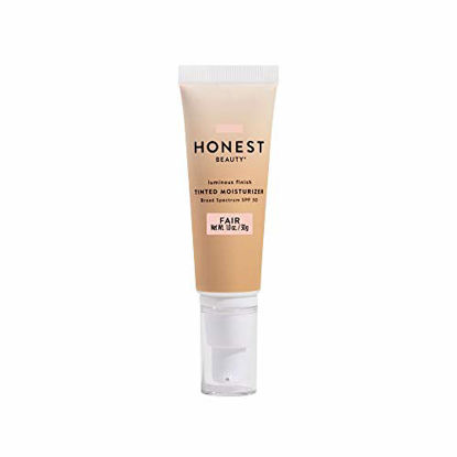 Picture of Honest Beauty Clean Corrective with Vitamin C Tinted Moisturizer Broad Spectrum SPF 30, Fair | VEGAN | 6-in-1 Multitasker | Blue Light Defense | Chemical Sunscreen Free & Dermatologist Tested | 1oz