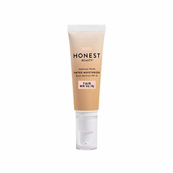 Picture of Honest Beauty Clean Corrective with Vitamin C Tinted Moisturizer Broad Spectrum SPF 30, Fair | VEGAN | 6-in-1 Multitasker | Blue Light Defense | Chemical Sunscreen Free & Dermatologist Tested | 1oz