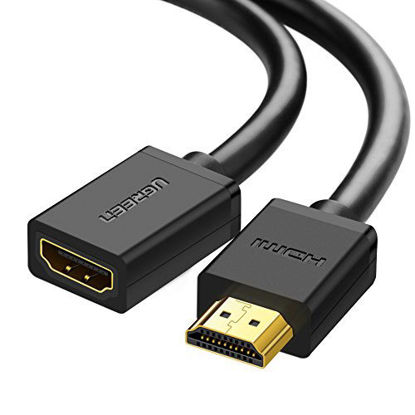 Picture of UGREEN HDMI Extension Cable 4K HDMI Extender Male to Female Compatible for Nintendo Switch Xbox One S 360 PS5 PS4 Roku TV Stick Blu Ray Player Google Chromecast Wii U HDTV Laptop PC 1.5FT