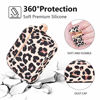 Picture of AIRSPO Silicone Cover Compatible AirPods Pro Case Floral Print Protective Case Skin for Apple Airpod Pro Charging Case 2019 LED Visible Shock-Absorbing Soft Slim Silicone Case (Leopard Print)