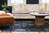 Picture of Unique Loom Sofia Collection Traditional Vintage Area Rug, 3' 3" x 5' 3", Navy Blue/Yellow