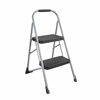 Picture of Cosco 11308PBL1E Two Step Big Step Folding Step Stool with Rubber Hand Grip, Gray