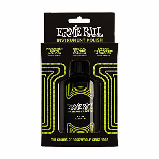 Picture of Ernie Ball Instrument Polish with mircofiber cloth