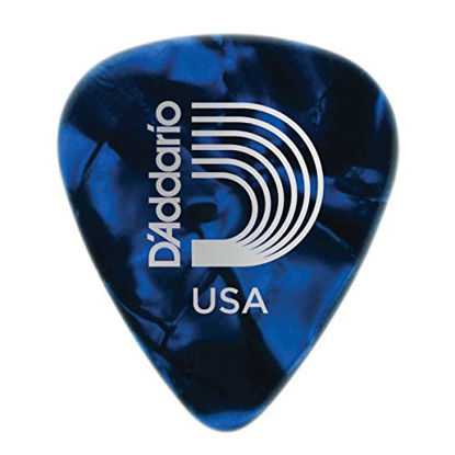 Picture of Planet Waves Blue Pearl Celluloid Guitar Picks, 10 pack, Extra Heavy