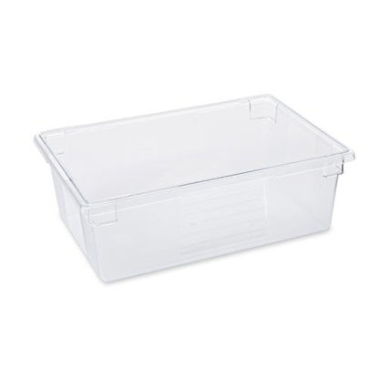 Picture of Rubbermaid Commercial Products Food Storage Box/Tote for Restaurant/Kitchen/Cafeteria, 12.5 Gallon, Clear (FG330000CLR)