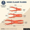 Picture of Hose Clamp Pliers for Fuel Hoses (3 Sizes, Red, 3 Pack)