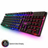 Picture of Gaming Keyboard and Mouse and Mouse pad and Gaming Headset, Wired LED RGB Backlight Bundle for PC Gamers and Xbox and PS4 Users - 4 in 1 Edition Hornet RX-250