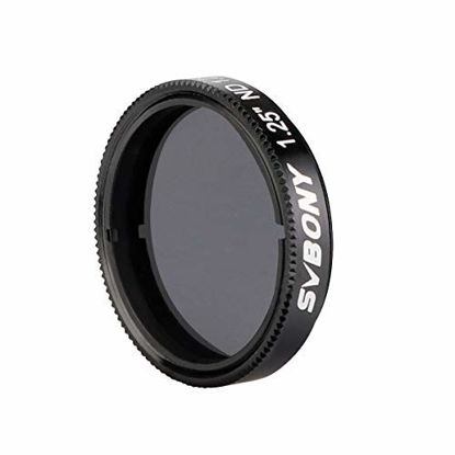 Picture of SVBONY SV139 Telescope Filter Moon Filter 1.25 inch 6.25 Percent Transmission ND16 Neutral Density Filter for Telescope Eyepiece Reduce Moon Surfaces Overall Brightness