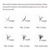 Picture of easy to Fan Volume Lashes 2D~10D Volume Eyelash Extensions Easy Fan Rapid Automatic Blooming Flowers Eye Lash Extension D Curl .10 15mm 16mm 17mm 18mm Mixed Tray 0.10 Lashes(12 Rows 0.10mm D 15-18mm)