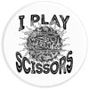 Picture of I Play With Scissors Hair Stylist Salon Cute Gift - PopSockets Grip and Stand for Phones and Tablets