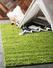 Picture of Unique Loom Solo Solid Shag Collection Modern Plush Grass Green Area Rug (9' 0 x 12' 0)