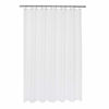 Picture of Waffle Weave Shower Curtain 66 x 72 inch, Hotel Luxury Spa, 230 GSM Heavy Duty Fabric, Water Repellent, Machine Washable, White Pique Pattern Decorative Bathroom Curtain, 66x72