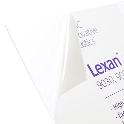 Picture of Lexan Sheet - Polycarbonate - .177" - 3/16" Thick, Clear, 12" x 12" Nominal