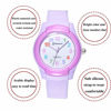 Picture of Kids Analog Watch for Girls Boys Waterproof Learning Time Wrist Watch Easy to Read Time WristWatches for Kids(Purple)