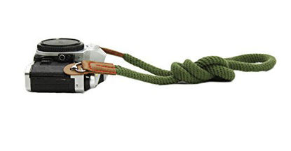 Picture of DOROM Vintage Handmade Cotton Leather Camera Neck Strap for Leica Nikon Fuji Pentax Canon Panasonic Sony