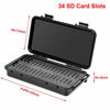 Picture of AxiGear 34-Slot SD Card Holder Hard Case Holds SD/SDHC/SDXC/SDUC Memory Cards (NOT miniSD or microSD)