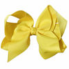 Picture of Hair Clips Boutique Hair Bows Alligator Clip for Women Girl Hairpin 6 Inch TSFJ02 (Yellow)