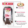 Picture of 3 Packs 12 Inch Spring Twist Ombre Colors Butterfly locs Crochet Braids Braiding Hair Extensions Low Temperature Fiber 30 Strands 160g/Pack (12 Inch, #4)