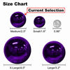 Picture of GameXcel 24Pcs Christmas Balls Ornaments for Xmas Tree - Shatterproof Christmas Tree Decorations Large Hanging Ball Purple & Silver 2.5" x 24 Pack