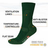 Picture of Merino Wool Hiking & Walking Socks 3 pack (Forest Green, US Women 11-13 // US Men 9.5-12.5)