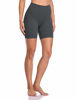 Picture of Colorfulkoala Women's High Waisted Yoga Shorts with Pockets 6" Inseam Workout Shorts (XS, Charcoal Grey)