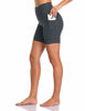 Picture of Colorfulkoala Women's High Waisted Yoga Shorts with Pockets 6" Inseam Workout Shorts (XS, Charcoal Grey)