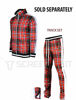 Picture of SCREENSHOTBRAND-P41902 Mens Hip Hop Premium Slim Fit Track Pants - Athletic Jogger Checker Pattern Print Taping Bottoms-Red-3XLarge