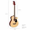 Picture of Best Choice Products Acoustic Electric Bass Guitar - Full Size, 4 String, Fretted Bass Guitar - Natural