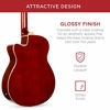 Picture of Best Choice Products Acoustic Electric Bass Guitar - Full Size, 4 String, Fretted Bass Guitar - Natural