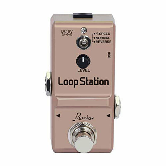 Picture of Rowin Loop Station Looper Effects Pedal Unlimited Overdubs 10 Minutes of Looping, 1/2 time, and Reverse