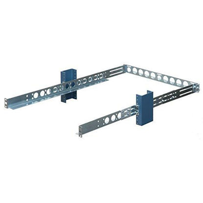 Picture of RackSolutions 1U 2-Post Universal Rack Mount Rail Kit for All Servers with Cable Management Bar - Dell HP IBM Lenovo