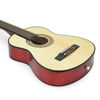 Picture of NEW! 30" Left Handed Natural Wood Guitar With Case and Accessories for Kids/Boys/Beginners