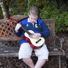 Picture of NEW! 30" Left Handed Natural Wood Guitar With Case and Accessories for Kids/Boys/Beginners